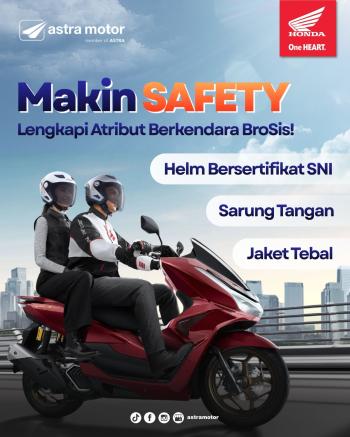 Astra Motor Natar Ajak Masyarakat Lengkapi Atribut Berkendara Demi Keselamatan di Jalan